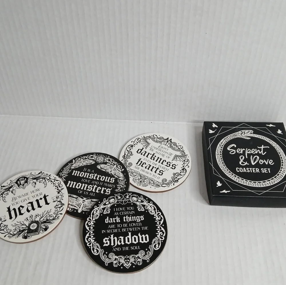 Owlcrate & Serpent & Dove Coaster Set Bundle Gothic Haunting Fairyloot New Item